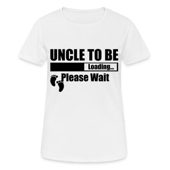 Uncle To Be Loading Please Wait - Women's Breathable T-Shirt - white - Front - AI Model Female 172 dark (172cm)