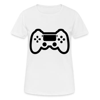 gamer - Women's Breathable T-Shirt - white - Front - AI Model Female 172 dark (172cm)