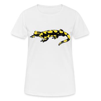 Salamandre tachetée I - T-shirt respirant Femme - blanc - Devant - AI Model Female 172 dark (172cm)
