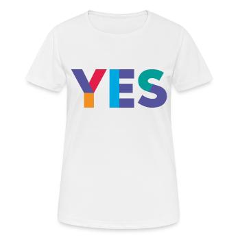 Ja, Schottland - Frauen T-Shirt atmungsaktiv - Weiß - Vorne - AI Model Female 172 dark (172cm)