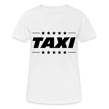 Taxi - Frauen T-Shirt atmungsaktiv - Weiß - Vorne - AI Model Female 172 dark (172cm)