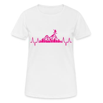 Snowboard Snowboarder - Frauen T-Shirt atmungsaktiv - Weiß - Vorne - AI Model Female 172 dark (172cm)