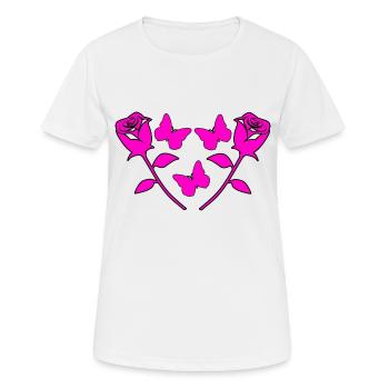 Été - T-shirt respirant Femme - blanc - Devant - AI Model Female 172 dark (172cm)