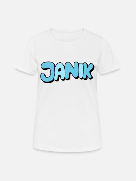 Janik - Women's Breathable T-Shirt - white