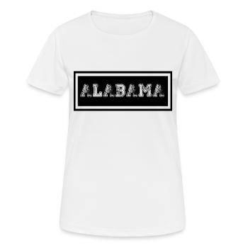 Alabama - Frauen T-Shirt atmungsaktiv - Weiß - Vorne - AI Model Female 172 dark (172cm)