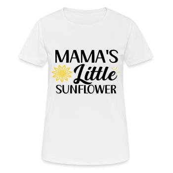 Mama´s Little Sunflower - Frauen T-Shirt atmungsaktiv - Weiß - Vorne - AI Model Female 172 dark (172cm)