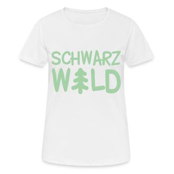 Schwarzwald Tanne Nadelbaum Schwarzwälder - Frauen T-Shirt atmungsaktiv - Weiß - Vorne - AI Model Female 172 dark (172cm)