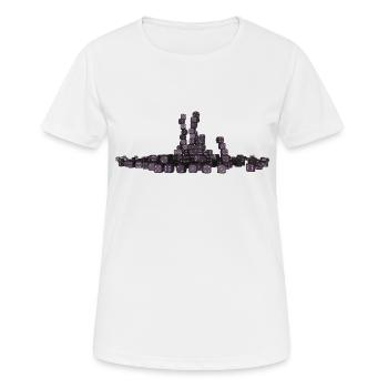 Spieltag - Frauen T-Shirt atmungsaktiv - Weiß - Vorne - AI Model Female 172 dark (172cm)
