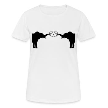 Toast 2 Elephant Beer - T-shirt respirant Femme - blanc - Devant - AI Model Female 172 dark (172cm)