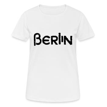 Berlin - Capitale - Allemagne - Allemagne - T-shirt respirant Femme - blanc - Devant - AI Model Female 172 dark (172cm)