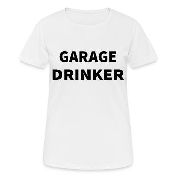 Garage - Frauen T-Shirt atmungsaktiv - Weiß - Vorne - AI Model Female 172 dark (172cm)