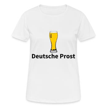 Standard Bier nur hier - Frauen T-Shirt atmungsaktiv - Weiß - Vorne - AI Model Female 172 dark (172cm)