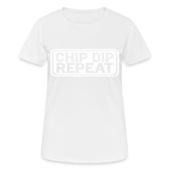 Chip Dip Répéter 10 - T-shirt respirant Femme - blanc - Devant - AI Model Female 172 dark (172cm)