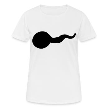 Têtard noir - T-shirt respirant Femme - blanc - Devant - AI Model Female 172 dark (172cm)
