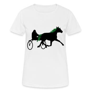 Sulki im Trab - Frauen T-Shirt atmungsaktiv - Weiß - Vorne - AI Model Female 172 dark (172cm)