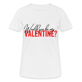 Would You Be My Valentine - Women's Breathable T-Shirt - white - Front - AI Model Female 172 dark (172cm)