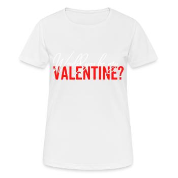 Would You Be My Valentine - Women's Breathable T-Shirt - white - Front - AI Model Female 172 dark (172cm)