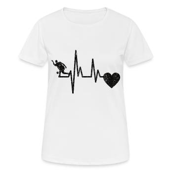 Bowling Bowling Bowling club Kegelverein - Women's Breathable T-Shirt - white - Front - AI Model Female 172 dark (172cm)