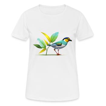 Vogel - Frauen T-Shirt atmungsaktiv - Weiß - Vorne - AI Model Female 172 dark (172cm)