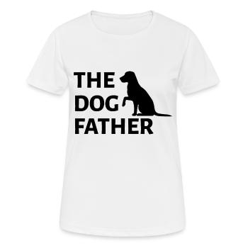 Dog Hund - Frauen T-Shirt atmungsaktiv - Weiß - Vorne - AI Model Female 172 dark (172cm)