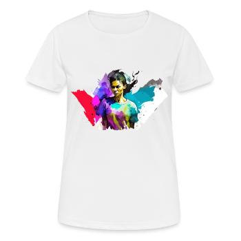 Girl Power - Women's Breathable T-Shirt - white - Front - AI Model Female 172 dark (172cm)