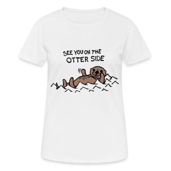 See You On The Otter Side / Other Side - Women's Breathable T-Shirt - white - Front - AI Model Female 172 dark (172cm)