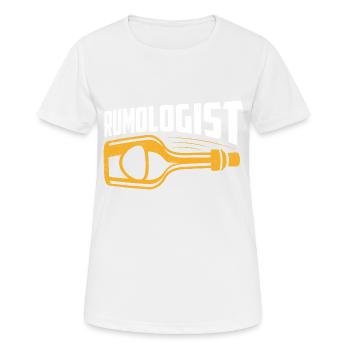 Rumologist Rum Caribbean Drinking - Women's Breathable T-Shirt - white - Front - AI Model Female 172 dark (172cm)