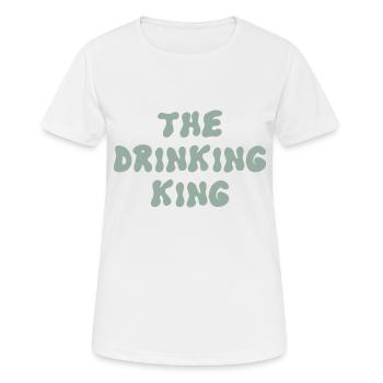 Le roi de la boisson - T-shirt respirant Femme - blanc - Devant - AI Model Female 172 dark (172cm)