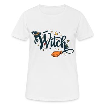 Halloween-Hexe - Frauen T-Shirt atmungsaktiv - Weiß - Vorne - AI Model Female 172 dark (172cm)