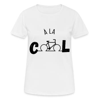 Cool - Bike Gift Idea - Women's Breathable T-Shirt - white - Front - AI Model Female 172 dark (172cm)