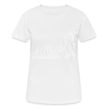 Paddle Racket Paddle Men's Paddle Tennis - Women's Breathable T-Shirt - white - Front - AI Model Female 172 dark (172cm)