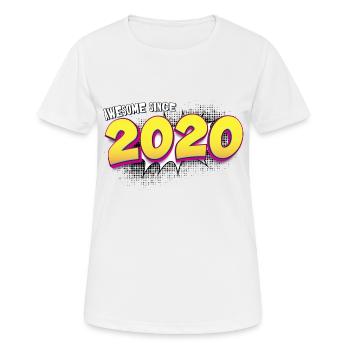 3ème anniversaire rétro dans le style Pop Art Comic Book - T-shirt respirant Femme - blanc - Devant - AI Model Female 172 dark (172cm)