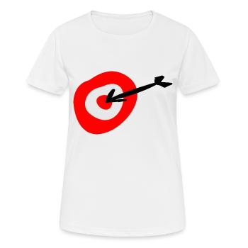 target - Women's Breathable T-Shirt - white - Front - AI Model Female 172 dark (172cm)