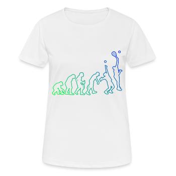Schlägersport Paddeltennis Paddle Tennis - Frauen T-Shirt atmungsaktiv - Weiß - Vorne - AI Model Female 172 dark (172cm)