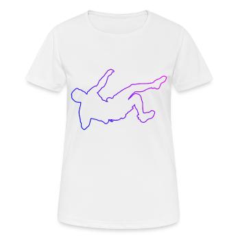 Bouldering Climbing Kletterer Bouldern Climber - Frauen T-Shirt atmungsaktiv - Weiß - Vorne - AI Model Female 172 dark (172cm)