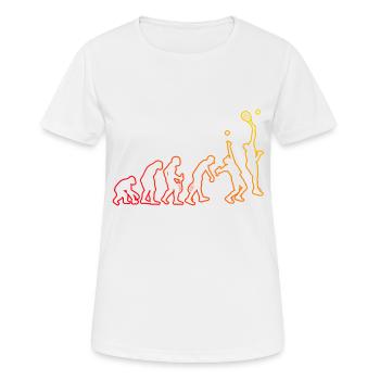 Paddle Court Damen Herren Paddle Racket Paddle Ten - Frauen T-Shirt atmungsaktiv - Weiß - Vorne - AI Model Female 172 dark (172cm)