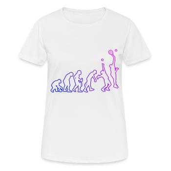 Paddle Tennis Paddle Racket Paddle Women - Women's Breathable T-Shirt - white - Front - AI Model Female 172 dark (172cm)