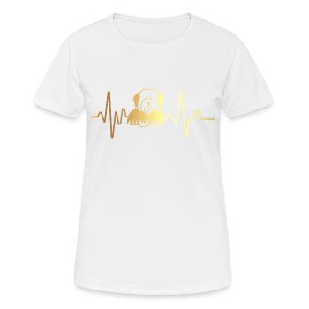 Heartbeat Tulear Cotton - Women's Breathable T-Shirt - white - Front - AI Model Female 172 dark (172cm)