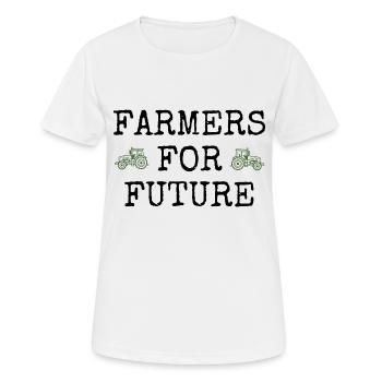 Farmer Farmer Farmers Protest Farmers for Future - Women's Breathable T-Shirt - white - Front - AI Model Female 172 dark (172cm)