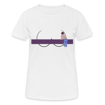 schauen - Frauen T-Shirt atmungsaktiv - Weiß - Vorne - AI Model Female 172 dark (172cm)