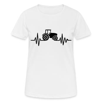 Bauernprotest Bauerndemo Landwirt Landwirtschaft - Frauen T-Shirt atmungsaktiv - Weiß - Vorne - AI Model Female 172 dark (172cm)