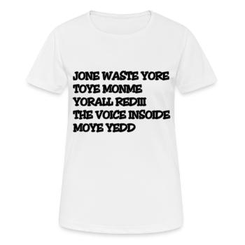 JONE WASTE YORE TOYE MONME YORALL REDIII LA VOIX - T-shirt respirant Femme - blanc - Devant - AI Model Female 172 dark (172cm)