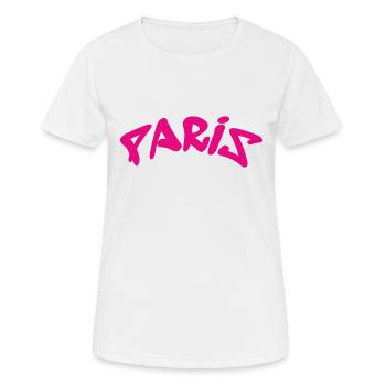 Paris - France - France - Eiffel Tower - Women's Breathable T-Shirt - white - Front - AI Model Female 172 dark (172cm)
