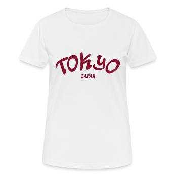 Tokyo - Japon - Japonais - Asie - Asie - T-shirt respirant Femme - blanc - Devant - AI Model Female 172 dark (172cm)