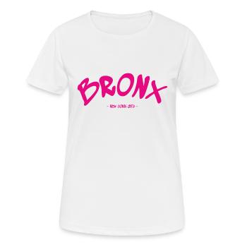 Bronx - New York City - USA - America - Women's Breathable T-Shirt - white - Front - AI Model Female 172 dark (172cm)