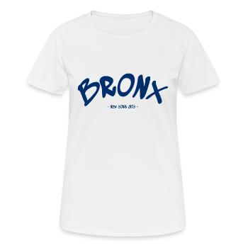 Bronx - New York City - USA - Amerika - Frauen T-Shirt atmungsaktiv - Weiß - Vorne - AI Model Female 172 dark (172cm)