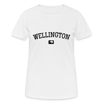 Wellington - Nouvelle-Zélande - Neuseeland Kiwi Maori - T-shirt respirant Femme - blanc - Devant - AI Model Female 172 dark (172cm)