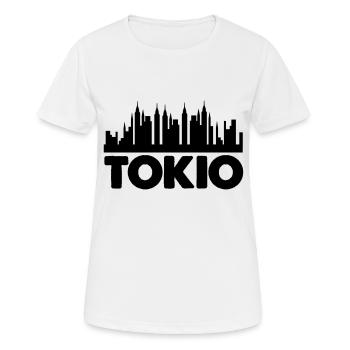 Tokyo - T-shirt respirant Femme - blanc - Devant - AI Model Female 172 dark (172cm)