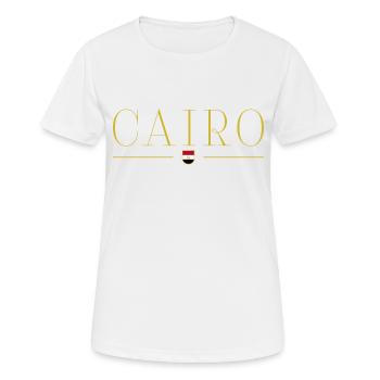 Kairo T-Shirt Outfit Design - Frauen T-Shirt atmungsaktiv - Weiß - Vorne - AI Model Female 172 dark (172cm)
