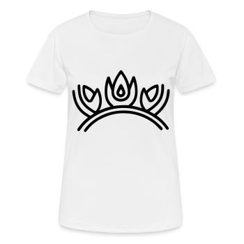 Diadem - Frauen T-Shirt atmungsaktiv - Weiß - Vorne - AI Model Female 172 dark (172cm)
